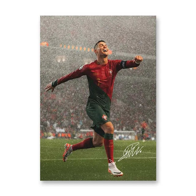 Affiche Toile Star Football — Décoration Murale Moderne Sans Cadre