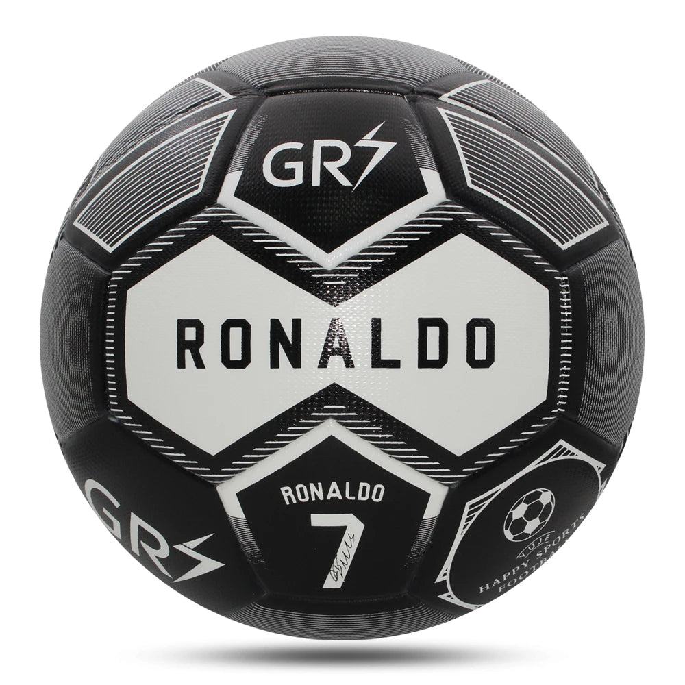 Balones de fútbol de alta calidad, tamaño estándar 5, material de PU, equipo de gol sin costuras, juego de partidos al aire libre, entrenamiento de fútbol