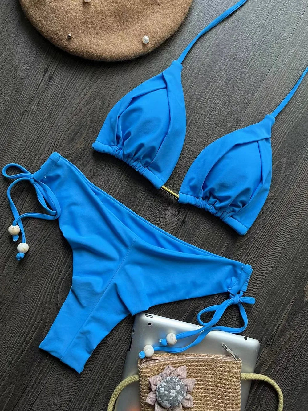 RUOTONGSEPT 2025 nouveau Sexy 13 couleurs Triangle maillot de bain pour femmes brésilien Bikinis maillots de bain Push Up maillot de bain plage Bikini ensemble