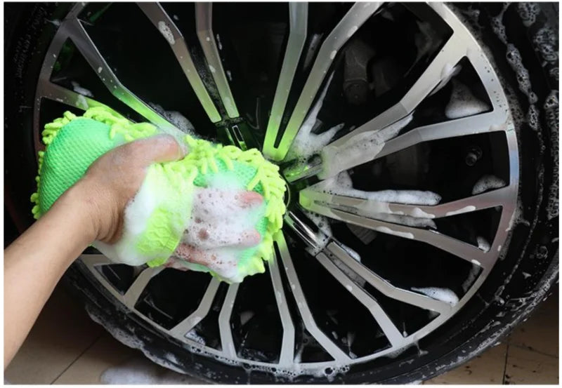 Microfiber Car Wash Sponge, Car Care Cleaning, Detailing Brushes, Wash Towel, Auto Gloves, Styling Accessories