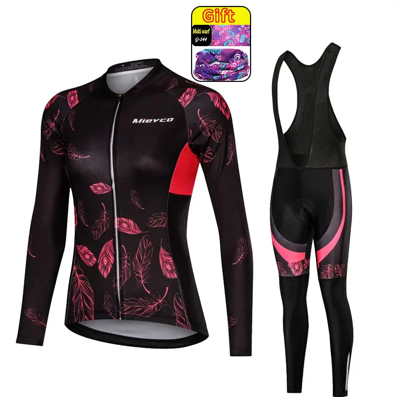 Women's Cycling Suit Completo Clothes for Women Go Pro Sepeda MTB Conjunto Ciclismo Roadbike Bib MTB Gel Pants
