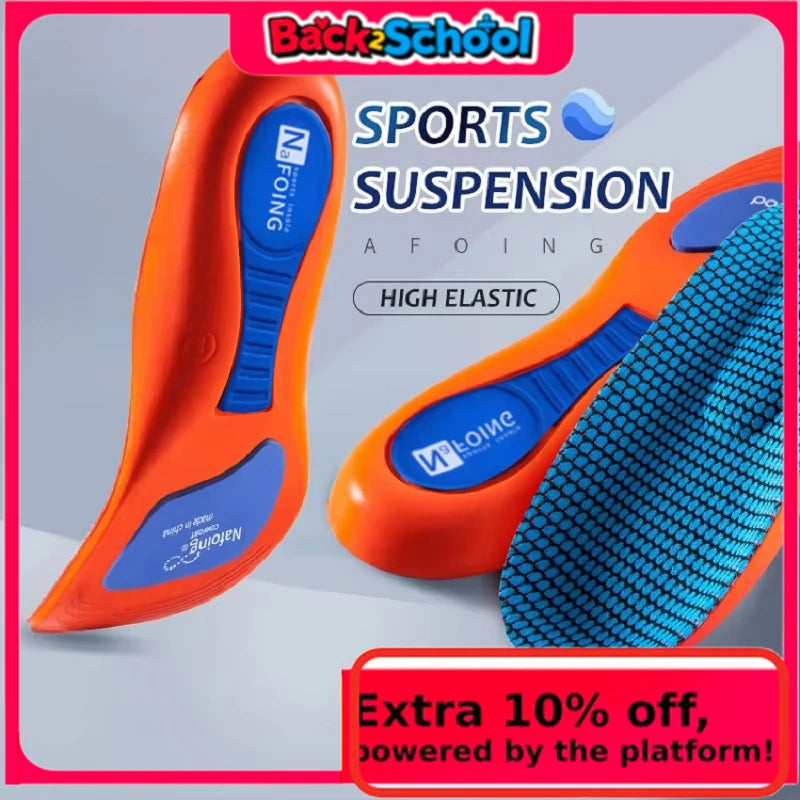 Orth4WD outdoor insoles for men and women, breathable, shock absorbing, for running, basketball, foot care pads