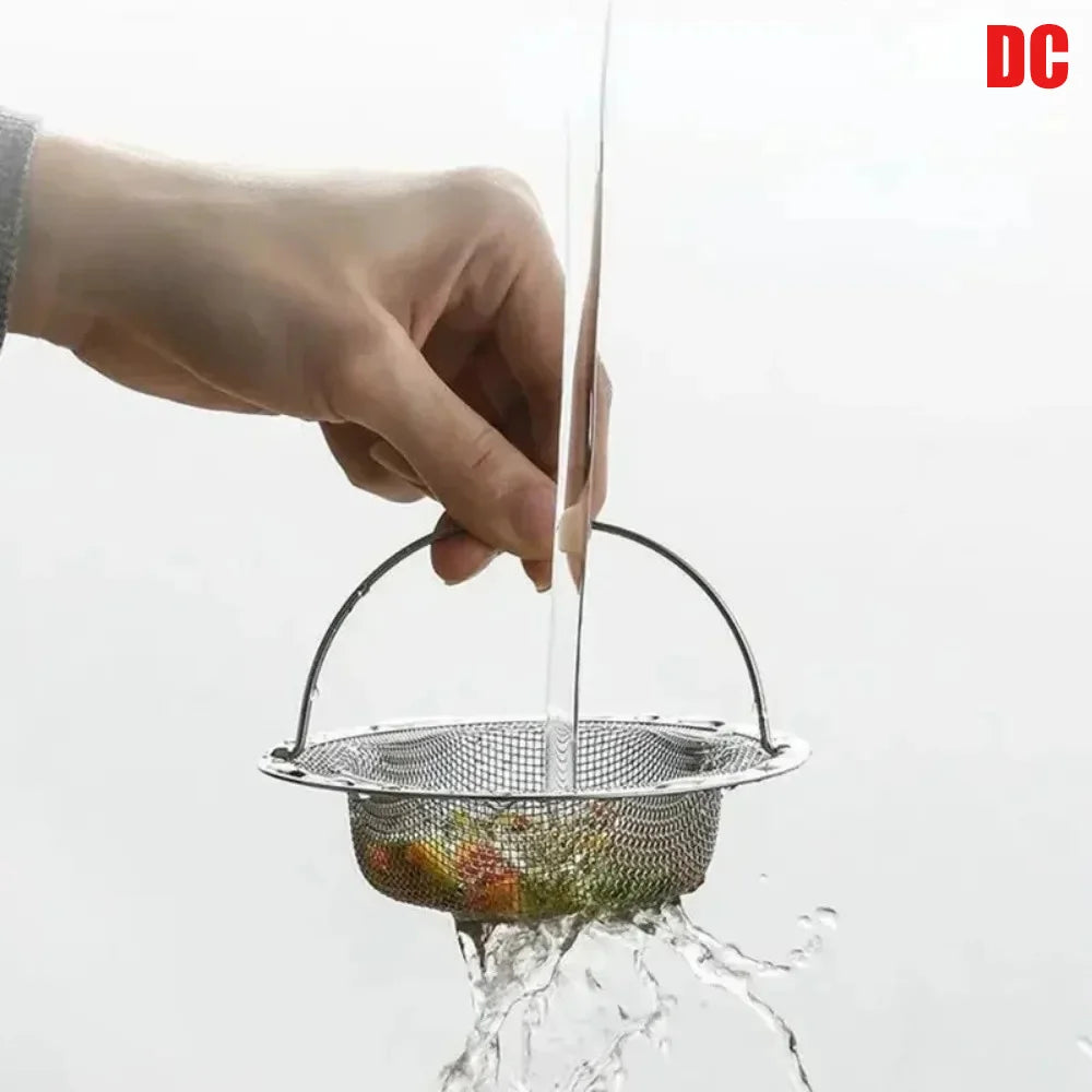 Filtre d'évier de cuisine en acier inoxydable, collecteur de résidus alimentaires/cheveux, gardez votre baignoire, 1 pièce