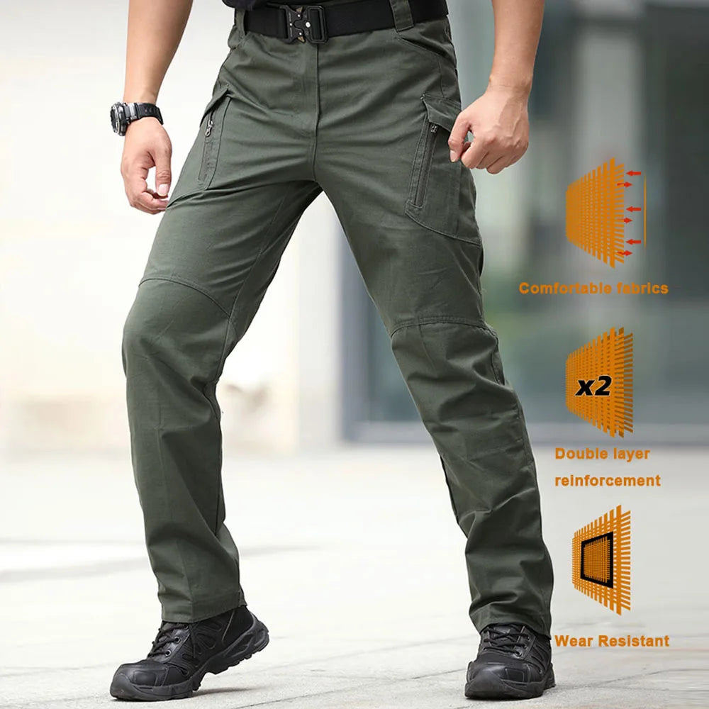 Men's Outdoor Cargo Hiking Trekking Classic Urban Tactical Army Joggers Multi-pocket Military Camouflage Pants
