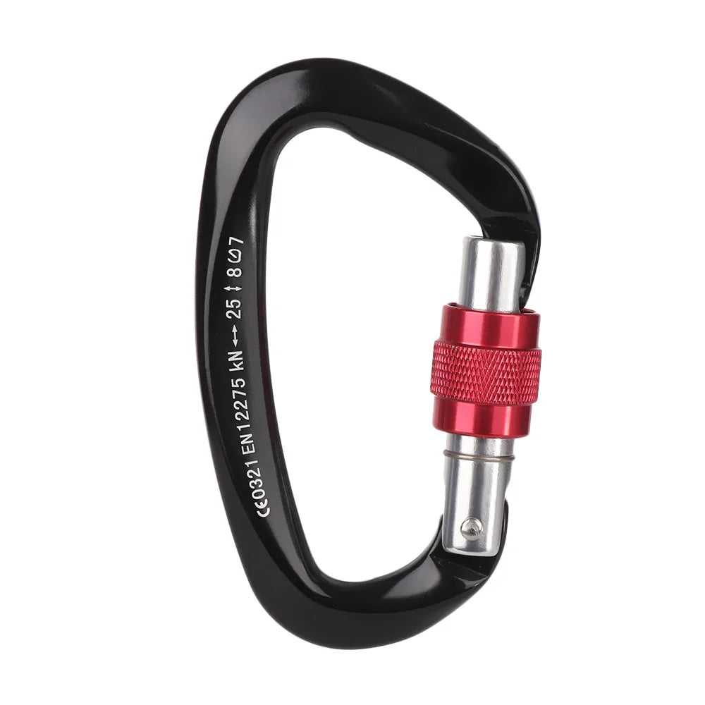 Accessoires de verrouillage principal de sécurité en aluminium de qualité, équipement de protection d'alpinisme, mousqueton professionnel, crochets pour clés d'escalade