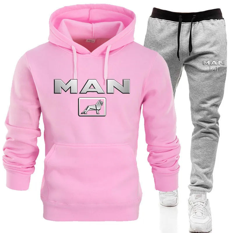 Ensemble Sweat À Capuche Pantalon Jogging Homme — Survêtement Sport 2 Pièces 2024