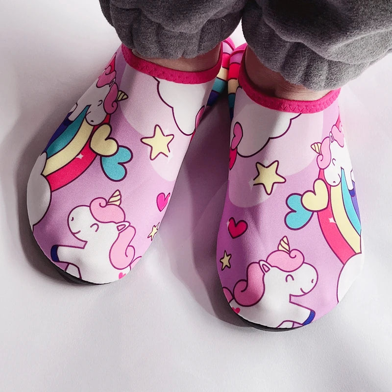 Chaussures d'eau pieds nus pour enfants, chaussures d'été légères pour enfants, pataugeoire, pêche en mer, séchage rapide, pour garçons et filles