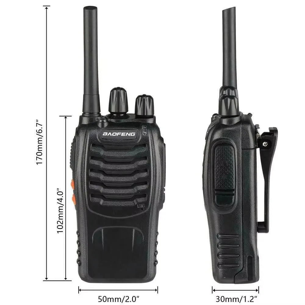 Fabricant 4 pièces Baofeng BF 88E 5W talkie-walkie longue portée 10KM communication ultra-longue veille voyage sur route conduite autonome