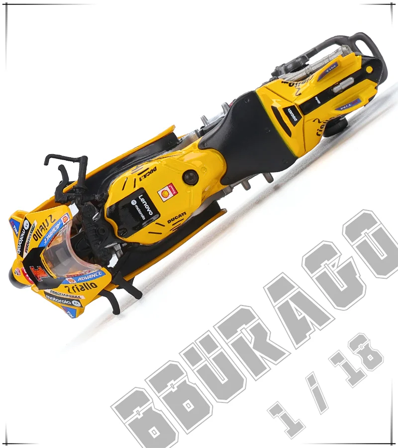 Maisto 1:18 2024 Equipo Ducati Lenovo # 1 Bagnaia Piloto Campeón Moto GP Carrera Aleación Fundida Modelo de Motocicleta Colección Regalo Juguete
