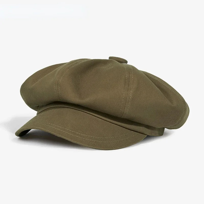Mode béret mâle femme printemps été polyvalent classique Casquette peintre élégant rétro octogonal chapeau hommes femmes Casquette de soleil adolescent