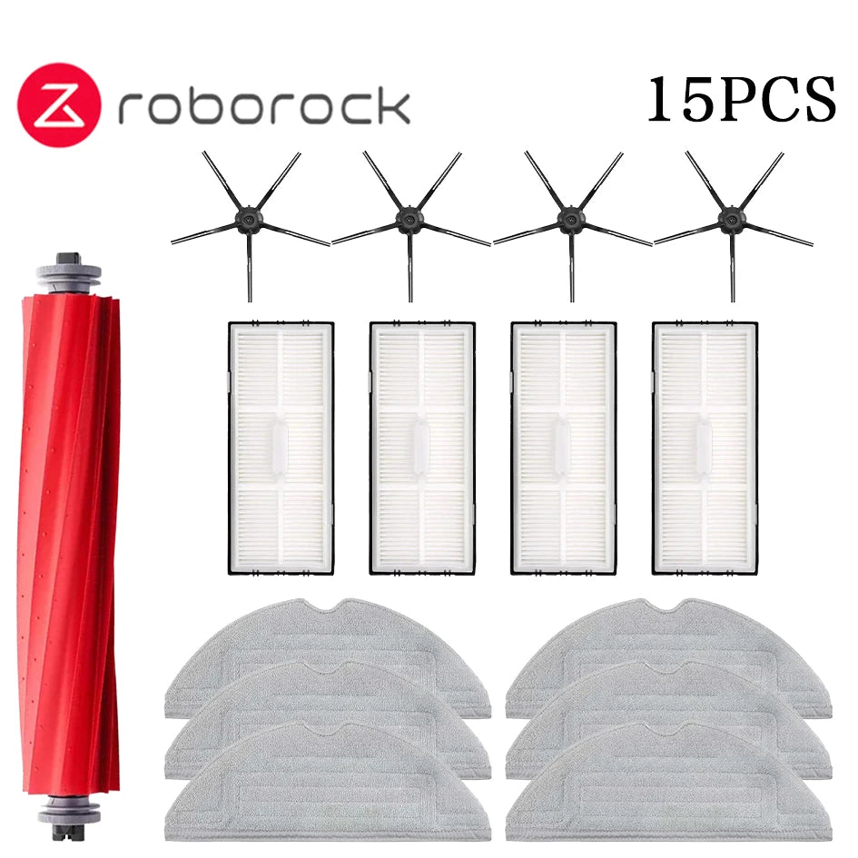 Accessoires pour aspirateur robot — brosse principale, filtre HEPA, vadrouilles, sac à poussière