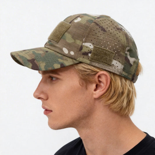 Casquette de baseball camouflage respirante, chapeau de protection solaire pour sports de plein air, chasse, randonnée, camping, pêche