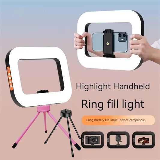 Anneau LED rechargeable portable — selfie, diffusion en direct, photographie, bureau