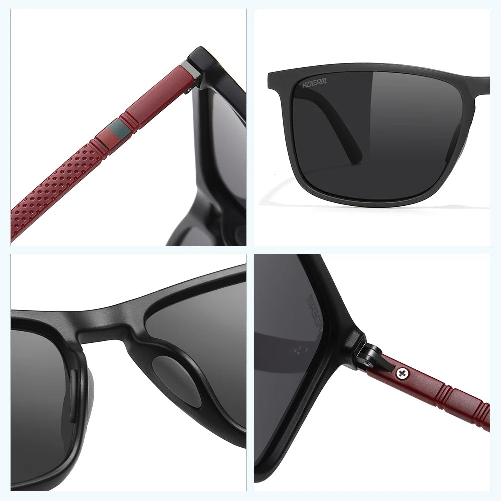 Lunettes de soleil polarisées XL — sport, protection UV400, grand cadre, hommes et femmes