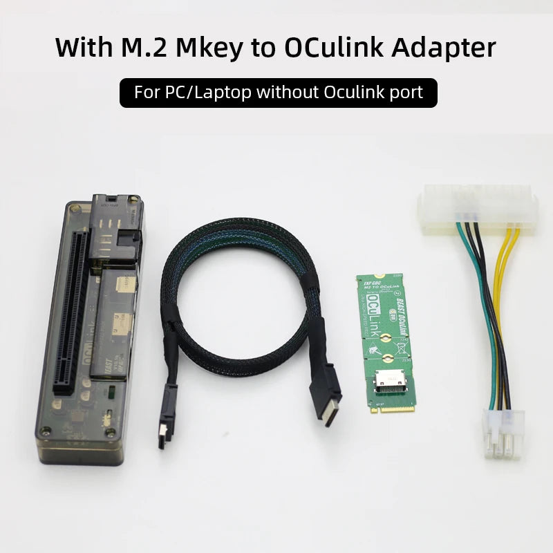 EXP GDC OCuLink-Adaptateur de carte graphique externe, haute vitesse, GPU S6 PCIe 4.0x4, Mini PC, ordinateur portable, ordinateur portable, M.2, Mkey vers OCuLink