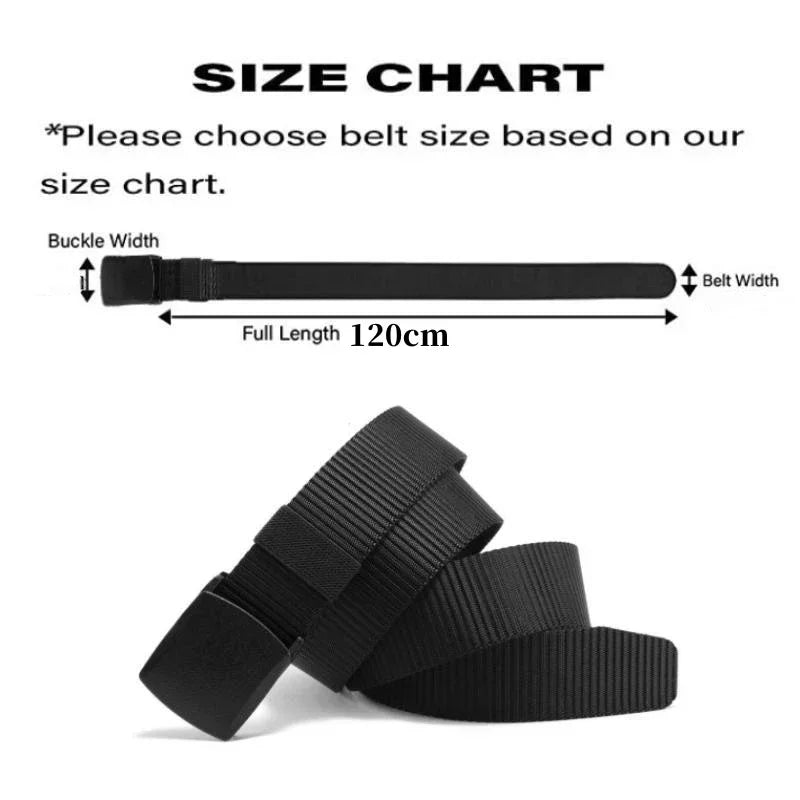 Ceinture en Nylon à boucle automatique pour hommes, 2 pièces, pour la chasse en plein air, tactique multifonctionnelle en toile, de haute qualité