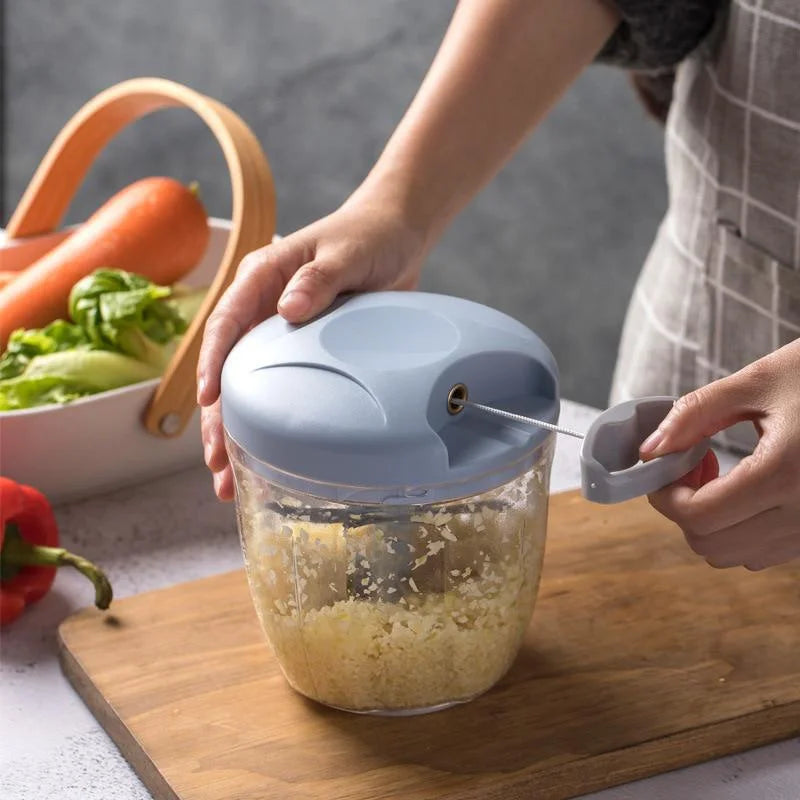 Hachoir à viande manuel 500/900ML, hachoir à ail rotatif, presse-ail, coupe-oignon et légumes, accessoires de cuisine