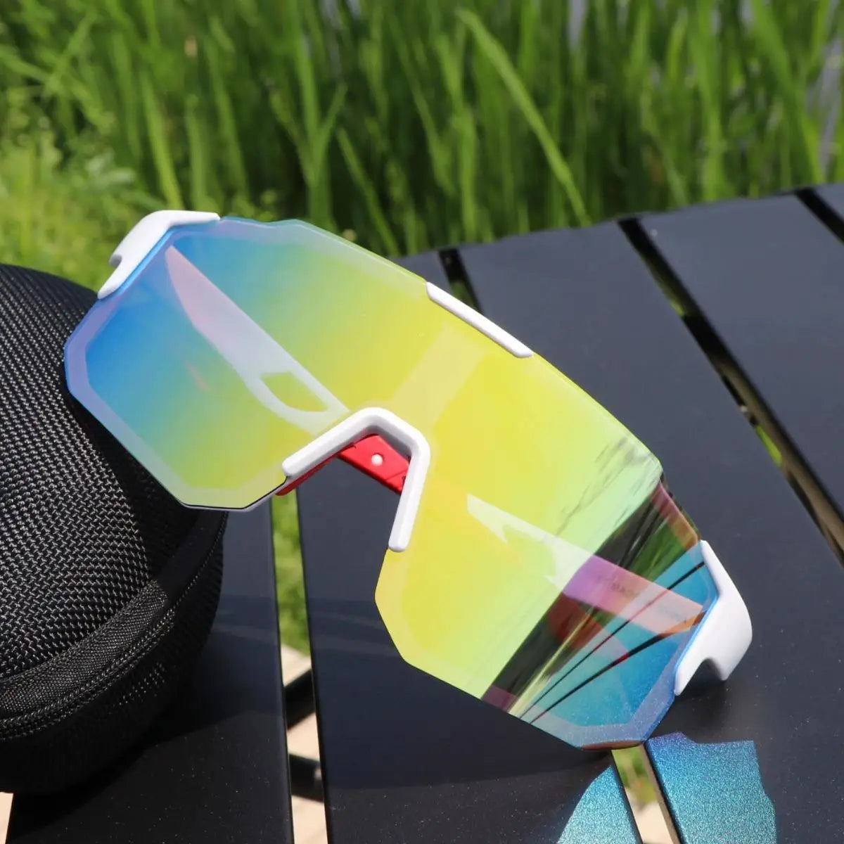 Nouvelles lunettes de soleil de cyclisme grand cadre UV400 nuances Protection UV Sports de plein air coupe-vent Anti-Ultraviolet randonnée lunettes d'escalade