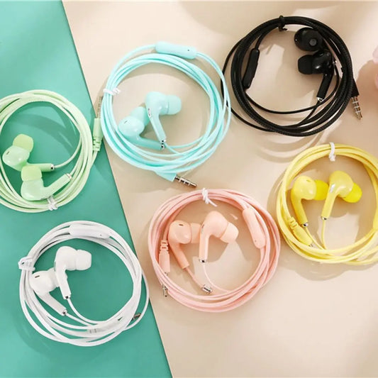 Écouteurs filaires haute définition avec micro, contrôle intra-auriculaire, casque de sport portable, écouteurs filaires pour mobile le matin, 3.5mm