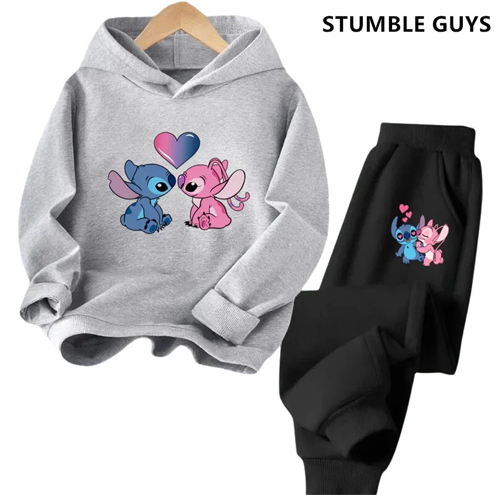 Kids Point Hoodies Spring Autumn Fashion Children Pullover Long Sleeve Tracksuit Printed Sweatshirts Boys Girls