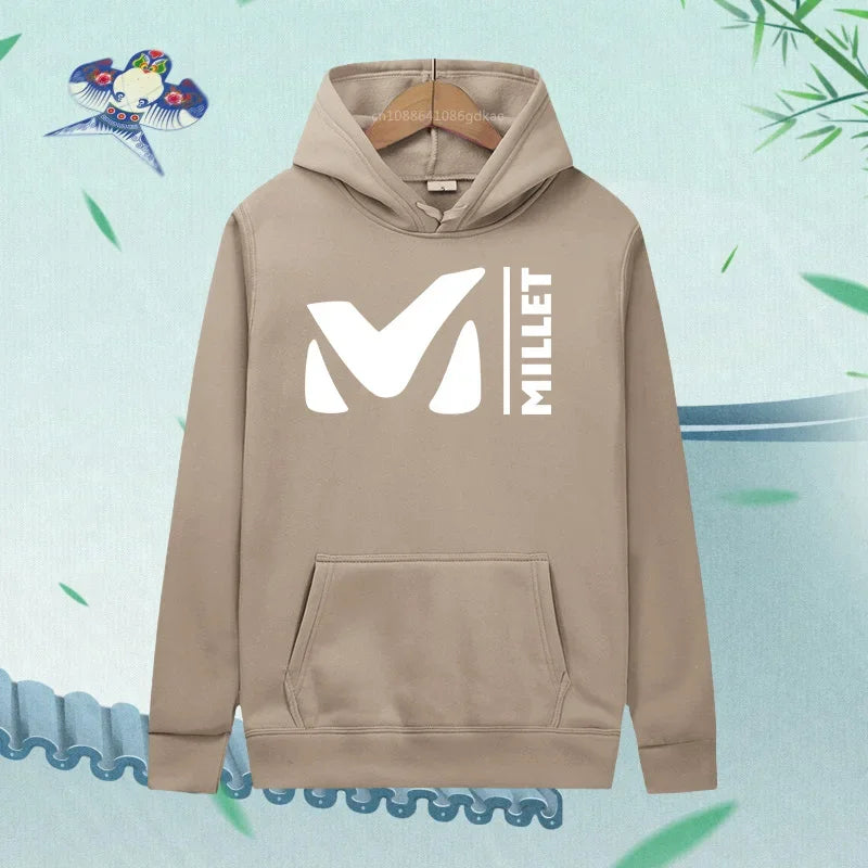 Sudadera con capucha para mujer, de moda, con estampado de letras gráficas, sudadera holgada, informal, estilo Harajuku, ropa con capucha