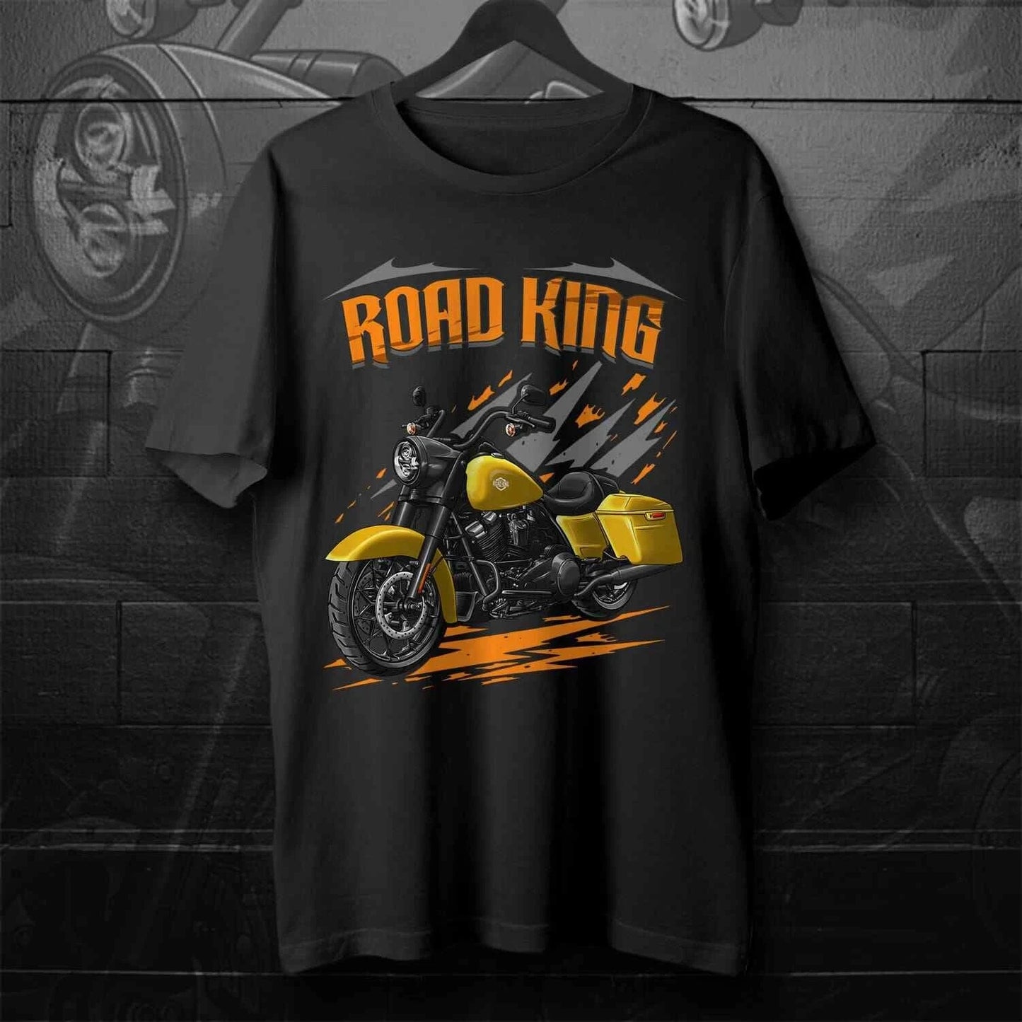 Camiseta de moto H-D Road King Special 2021-2024, 100% algodón, cuello redondo, manga corta, verano, informal, para hombre, ropa de calle