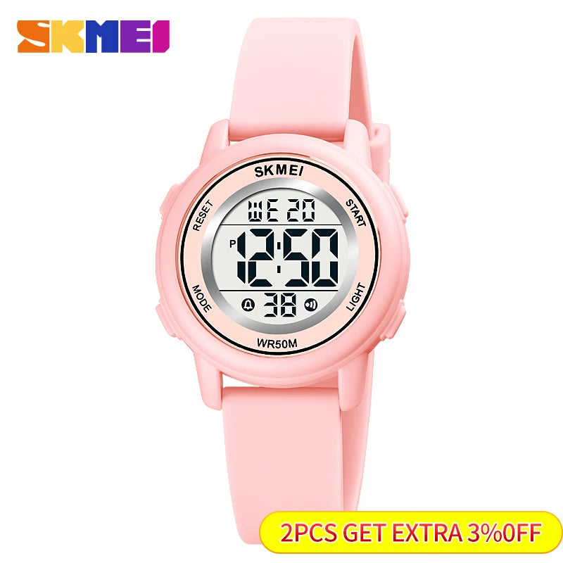 Montre enfant étanche sport colorée — numérique, antichoc, garçons et filles