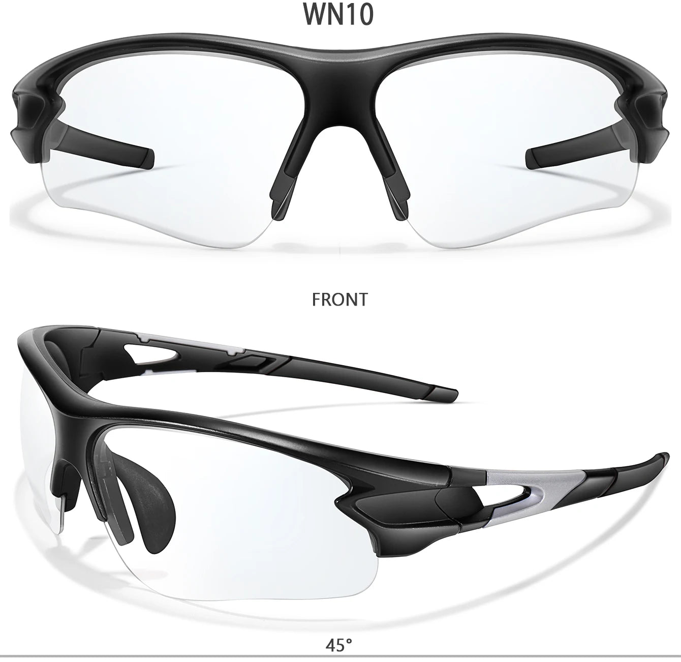 Lunettes de soleil photochromiques pour hommes et femmes, lunettes de sport de plein air, pêche, cyclisme, course à pied, conduite, marque de mode