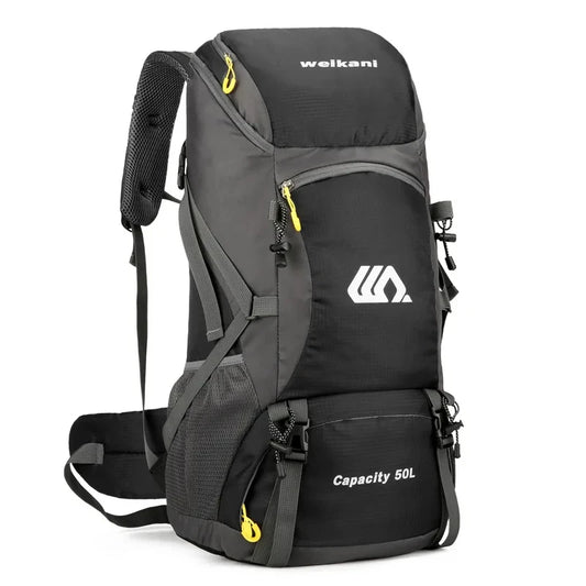 Sac à dos d'escalade en nylon pour homme, sac à dos de camping, sac à dos de randonnée, sports de plein air, canadisme, trekking initié, sac à dos de voyage, 50l