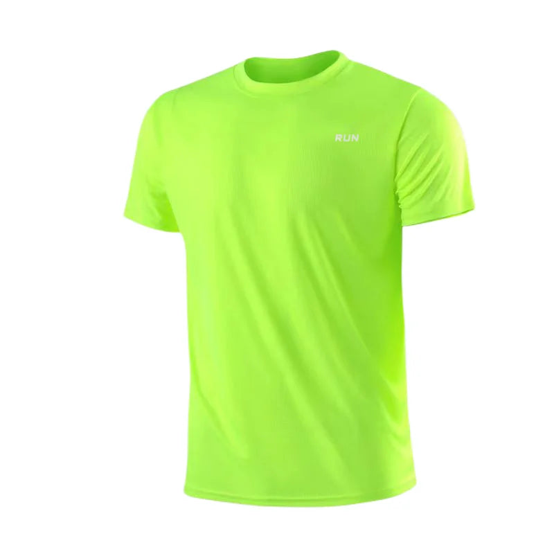 Men's Short Sleeve T-Shirt, Quick Dry, Moisture Wicking, Crew Neck, Workout Training, Sports Shirt, Gym, Running, Lightweight Y