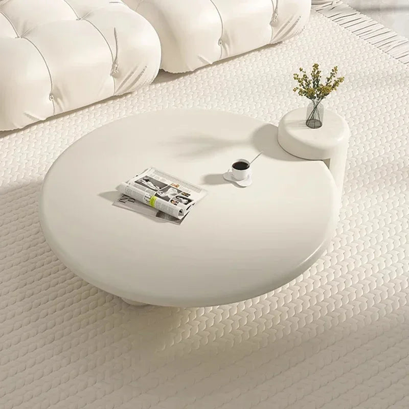 Lampe de table ronde simple nordique — design, tables basses, petit, blanc, mignon, meubles