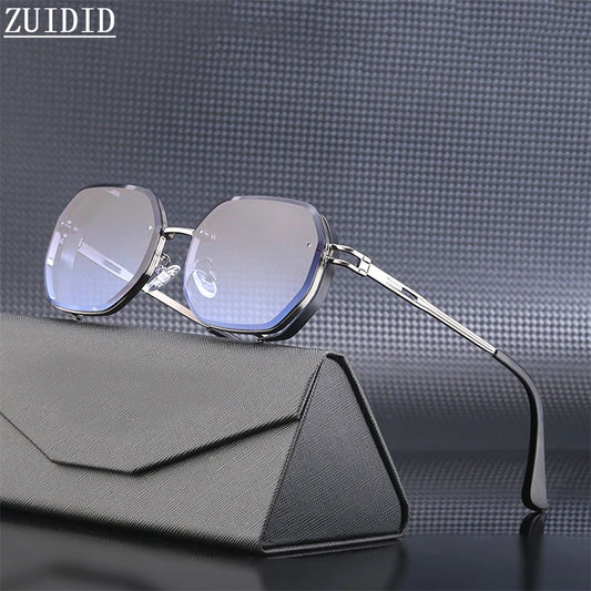 Lunettes de soleil carrées punk pour hommes, nuances rétro, luxe, mode vintage, steampunk, 2023