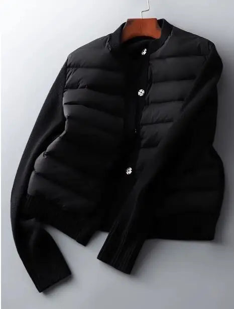 2025 hiver pull Patchwork Parka femmes doudoune Ultra léger chaud manteau décontracté femme doudoune surdimensionné vêtements d'extérieur