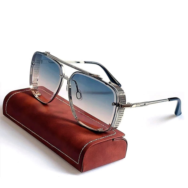 Lunettes de soleil Steampunk vintage pour hommes — punk, surdimensionné, femmes, rétro, carré