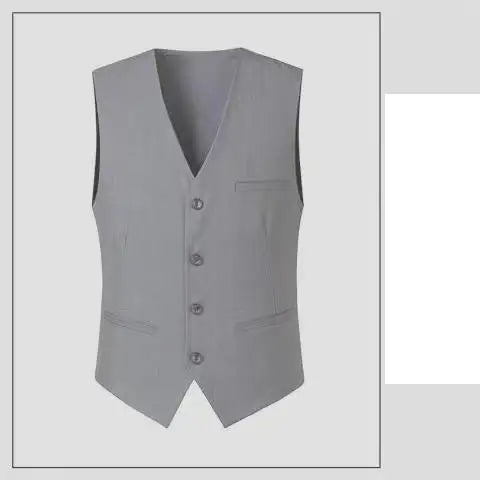 Gilet coupe cintrée pour Homme, noir, gris, bleu marine, Plus, décontracté, sans manches, Business, M-6XL