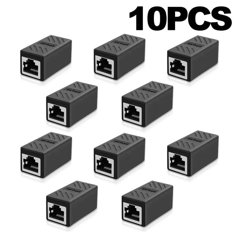 Coupleur RJ45 Cat7 Cat6, adaptateur Ethernet, Interface Gigabit, convertisseur d'extension de réseau, connecteur femelle à femelle, câble d'extension