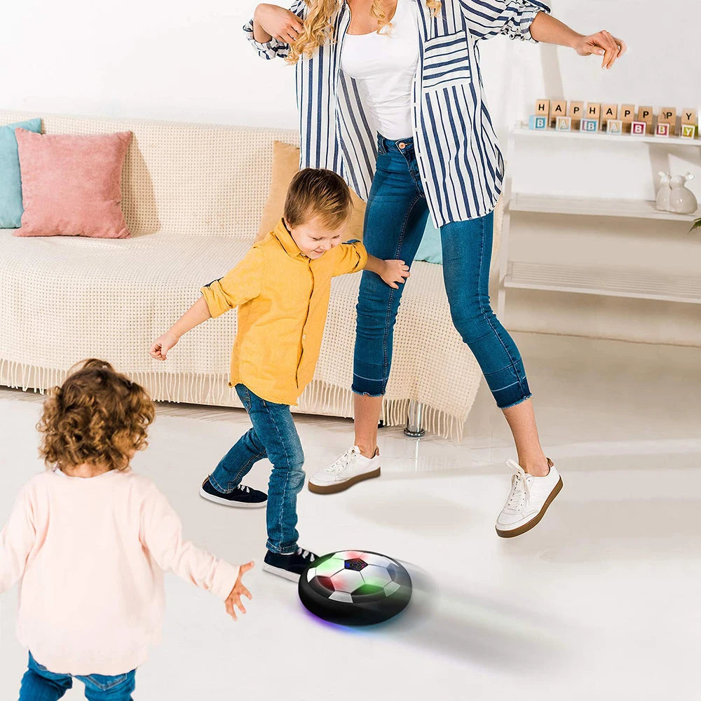 Balón de fútbol LED flotante, balón de entrenamiento de potencia aérea, juego de fútbol para interiores y exteriores, juguetes deportivos, regalos de cumpleaños para niños, fútbol