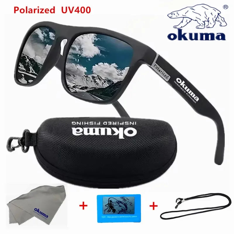 Okuma - Gafas de sol polarizadas para hombres y mujeres, gafas de sol para caza, pesca, ciclismo, con caja opcional, UV400
