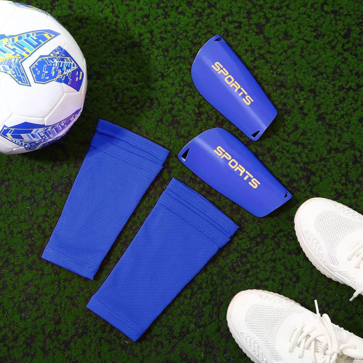 Protège-Tibias Football EVA avec Manchons — Enfants, Ados & Adultes