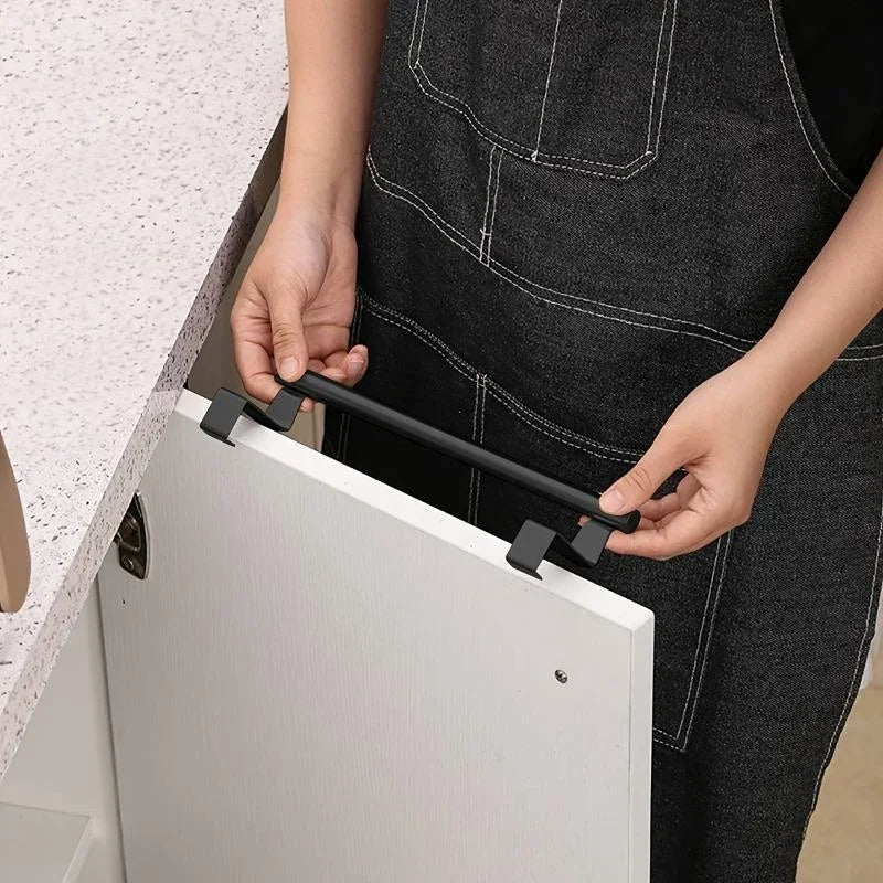 Porte-Serviettes sur Armoire Sans Poinçon — Organisateur Salle de Bain & Cuisine