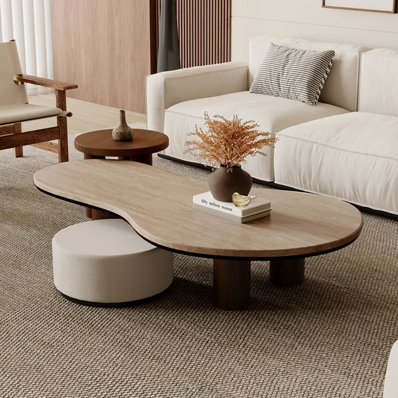 Design Unique Table Basse à la mode salon éclectique minimaliste Table Basse moderne Wabi Sabi Table Basse meubles de maison