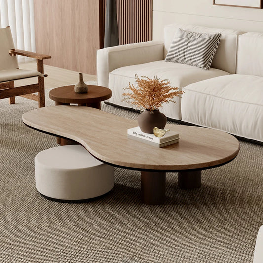Unique Coffee Table for a trendy eclectic minimalist living room Modern Wabi Sabi Coffee Table Home furniture