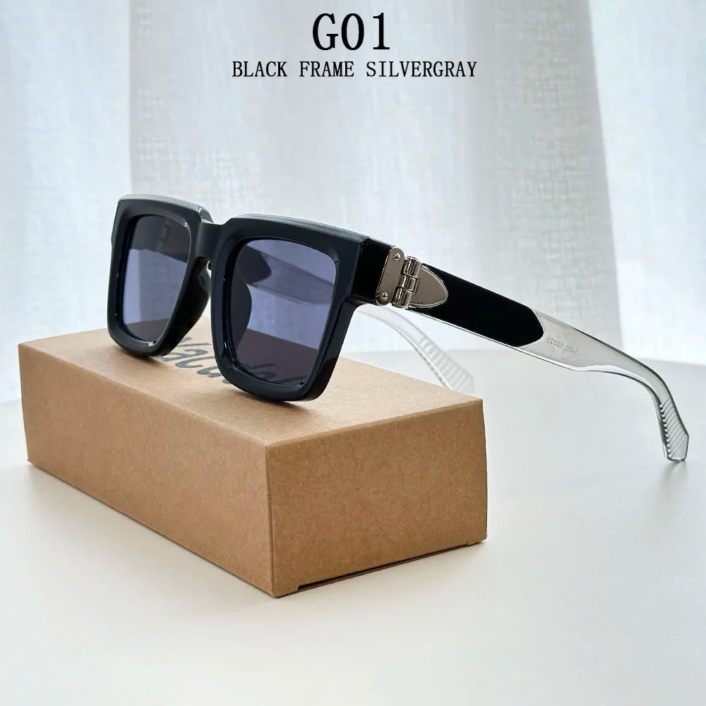 2026 Gafas de sol cuadradas de moda para mujer, estilo vintage de lujo, gafas de sol para hombre, gafas de moda Gafas de Sol Hombre Lujo Gafas de Sol Mujer