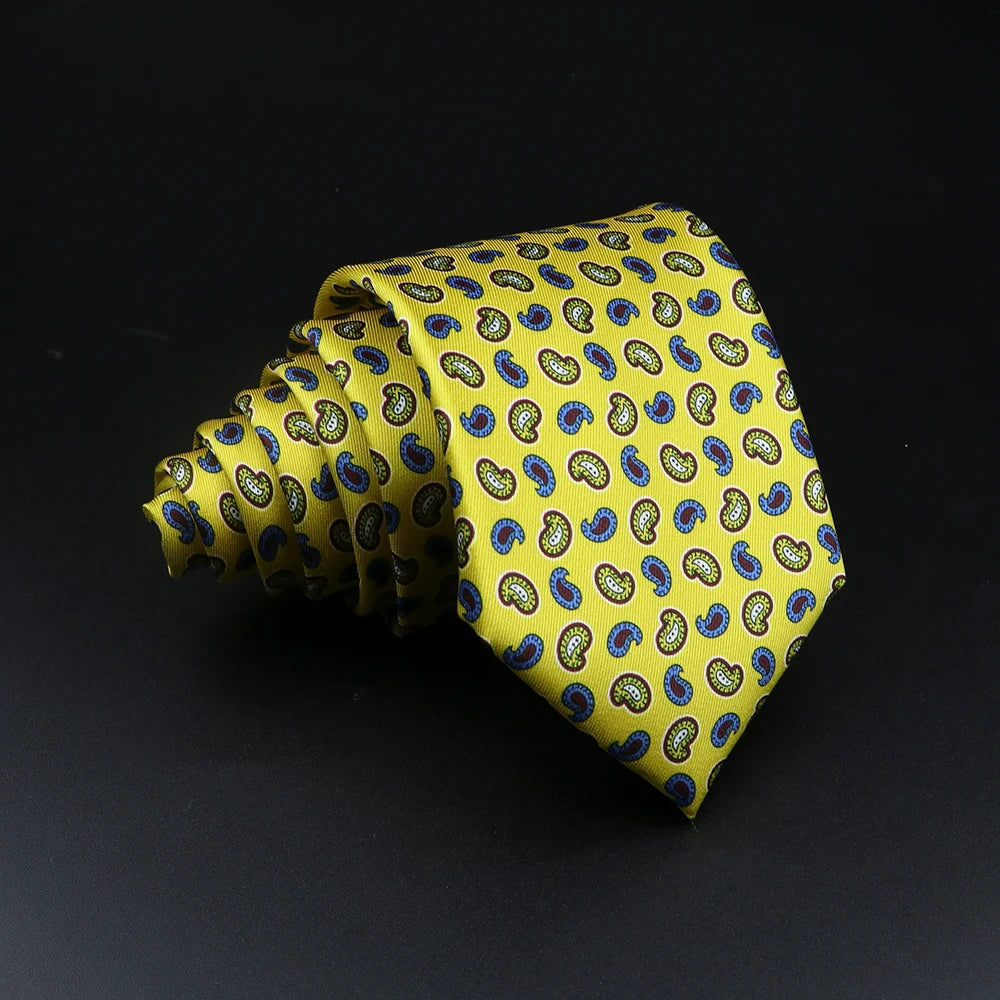 51 Estilos hombres corbatas de seda Jacquard a rayas a cuadros corbata floral accesorios uso diario camisa traje corbata regalo de fiesta de boda