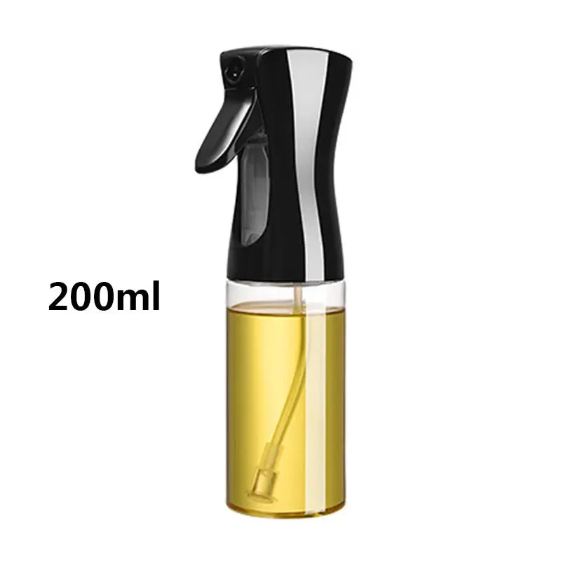 Botella pulverizadora de aceite de oliva para barbacoa, pulverizador de aceite de oliva de plástico, botella vacía, botella de vinagre o brocha de aceite, 200/300/500ml