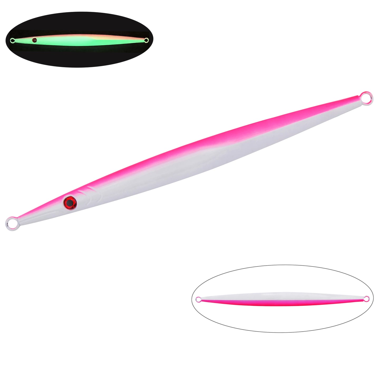 1PC Leurre de pêche à la jigging en métal, appât dur à descente rapide, 60/80/100/200/250/300G, lancer en eau salée, rivage, pour thon, bar