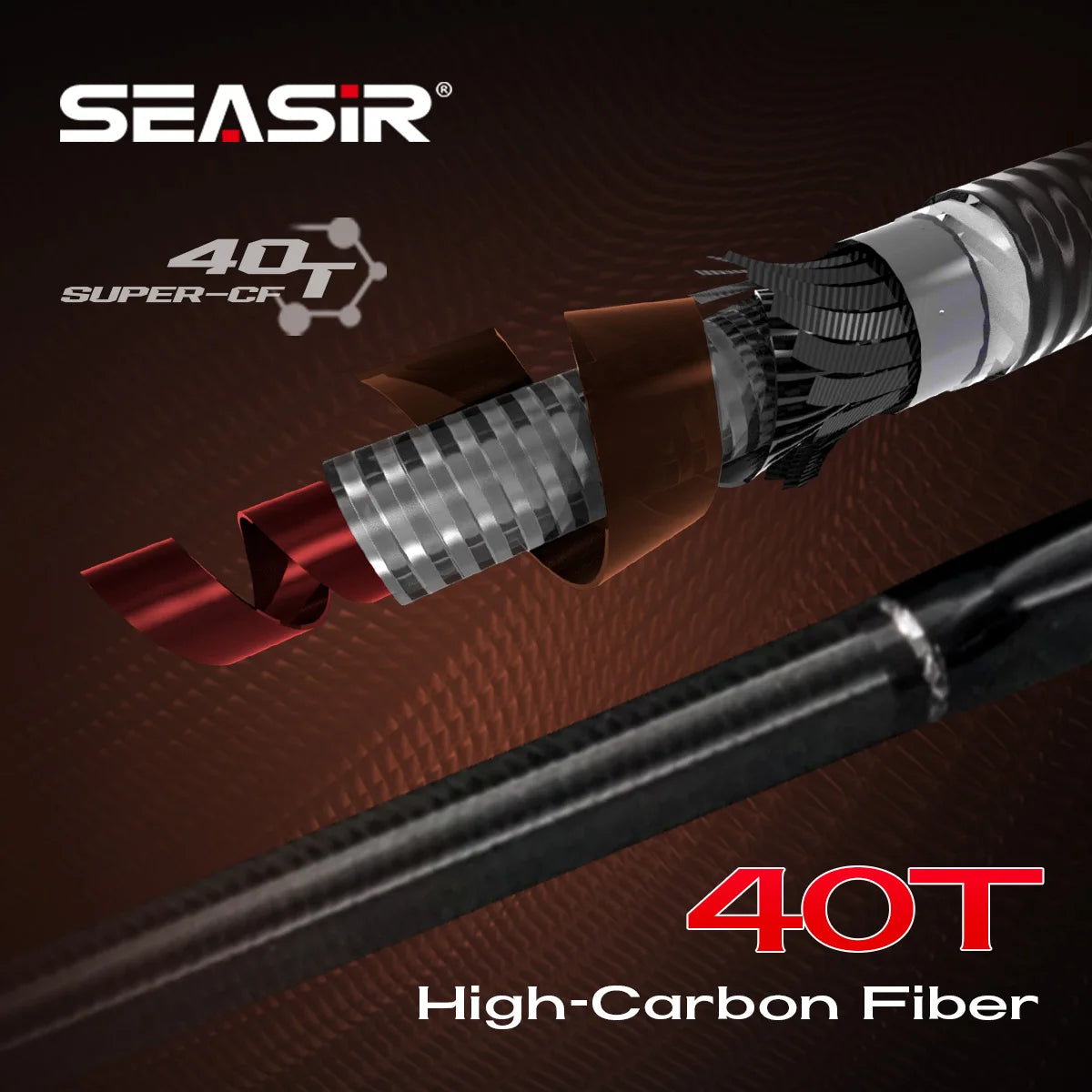 Seasir Salminus XF M/MH canne à pêche Spining & Casting FUJI O anneaux de guidage 1.83M glisser 7-9KG 4 pièces canne de voyage complète robuste