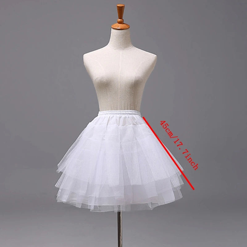 Enagua de flores para niñas, falda interior de Cosplay, fiesta infantil, falda tutú de Ballet Lolita, Enaguas Sottogonna Mini