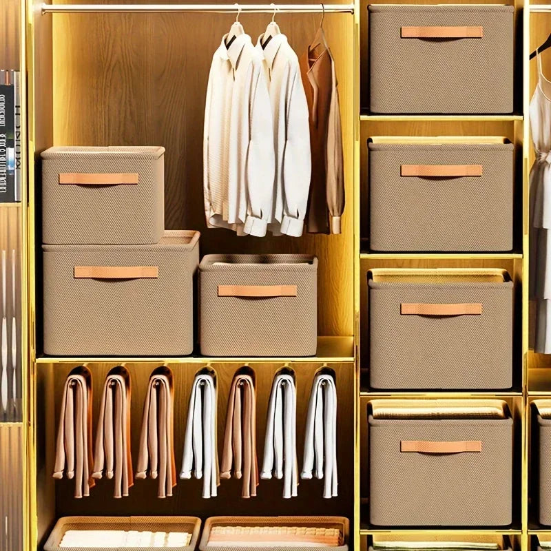 Boite de Rangement Garde-Robe Pliable — Organisateur Vêtements & Linge