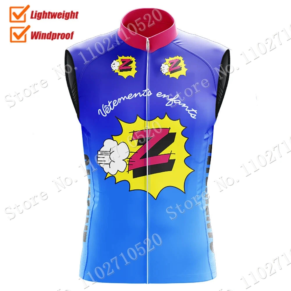 Marruecos chaleco de ciclismo 2023 cortavientos ligero para correr chaleco de ciclismo sin mangas rojo polaco MTB Ropa chaleco Ropa